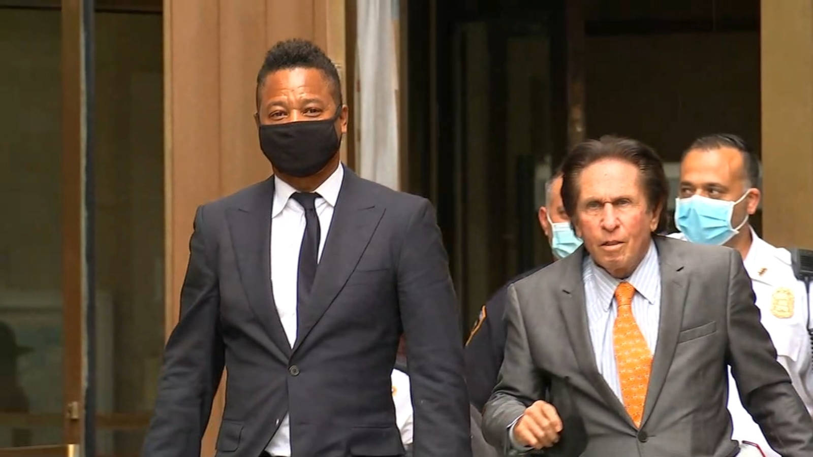 Cuba Gooding Jr In New York City Court Background