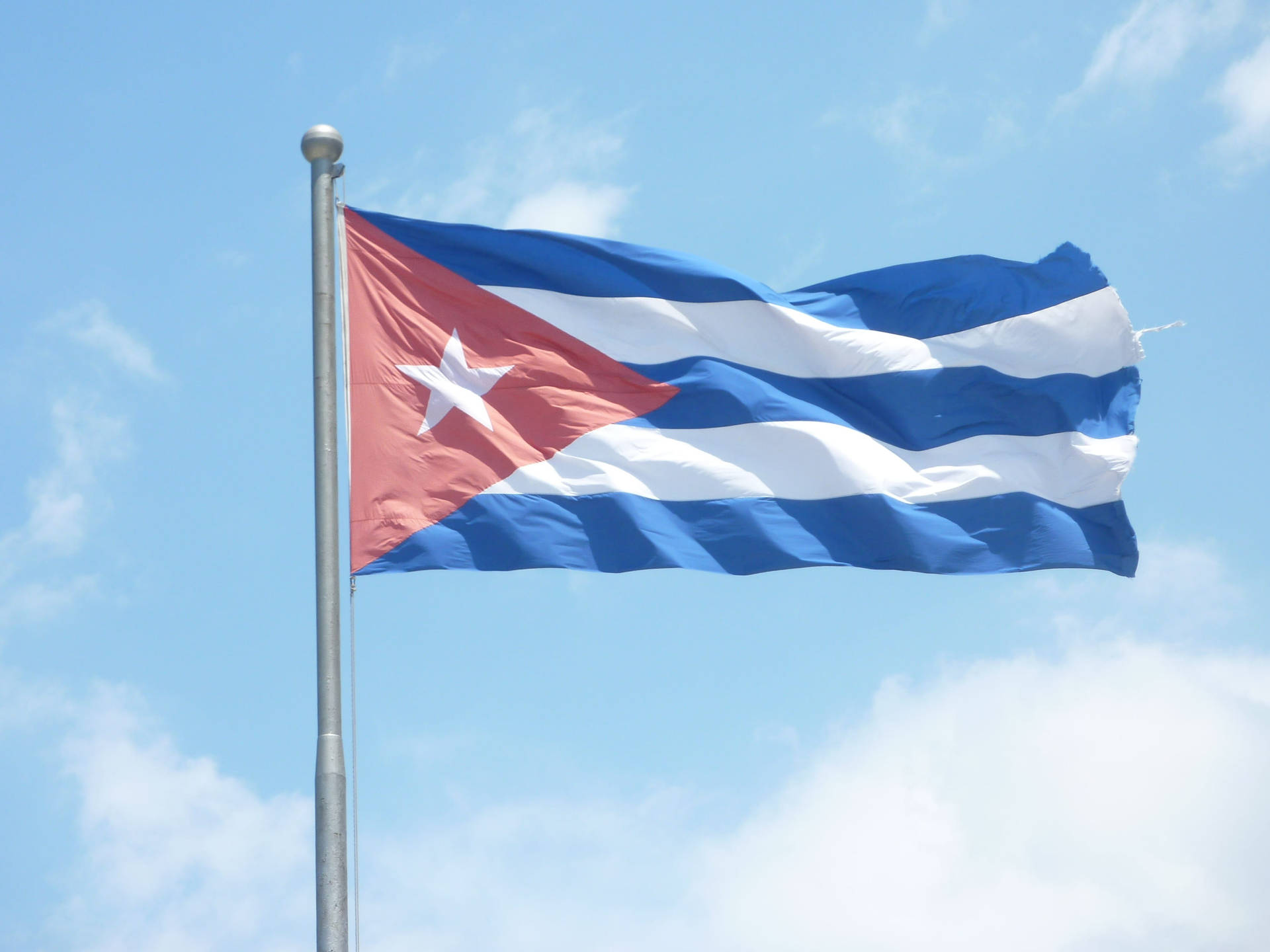 Cuban Flag Havana Revolution Background