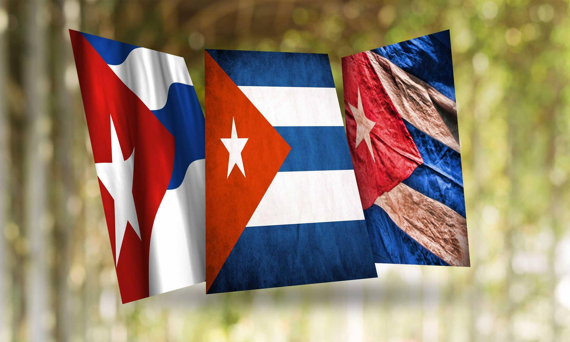 Cuban Flag Image Series Background