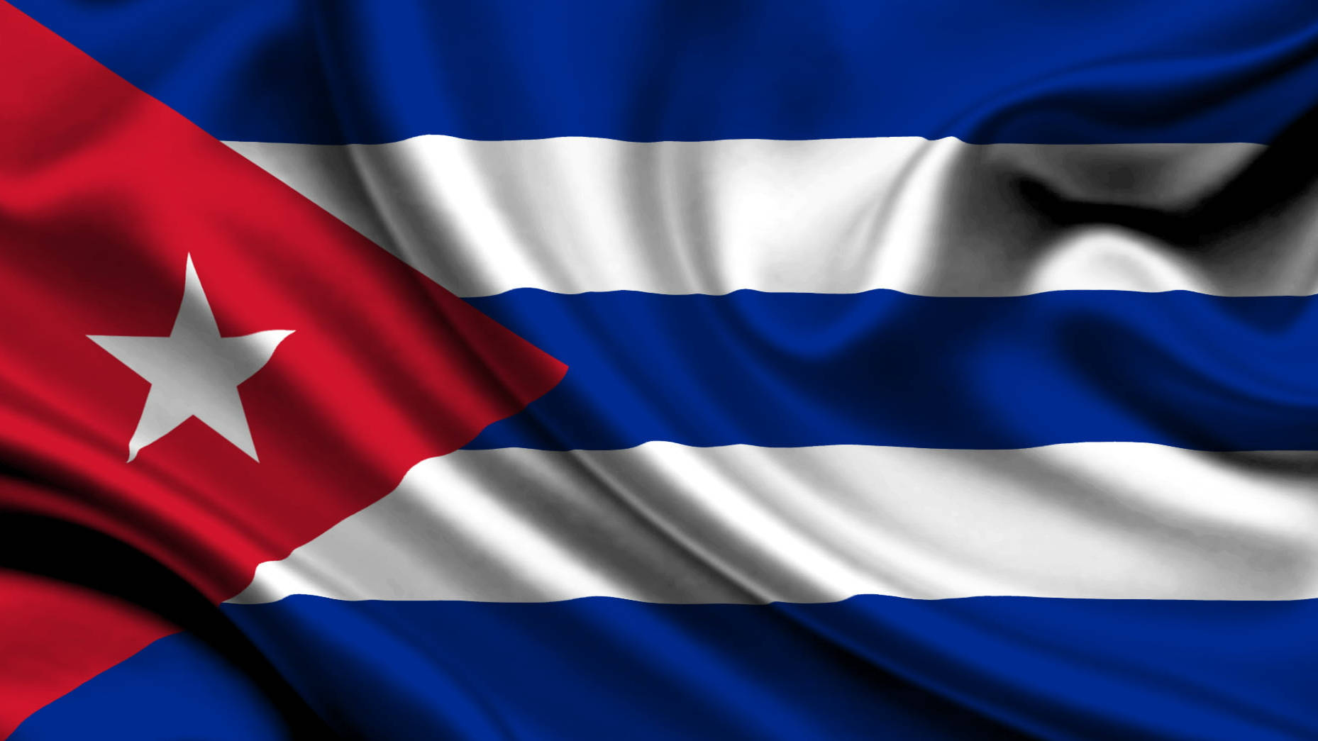 Cuban Flag Satin Texture Background