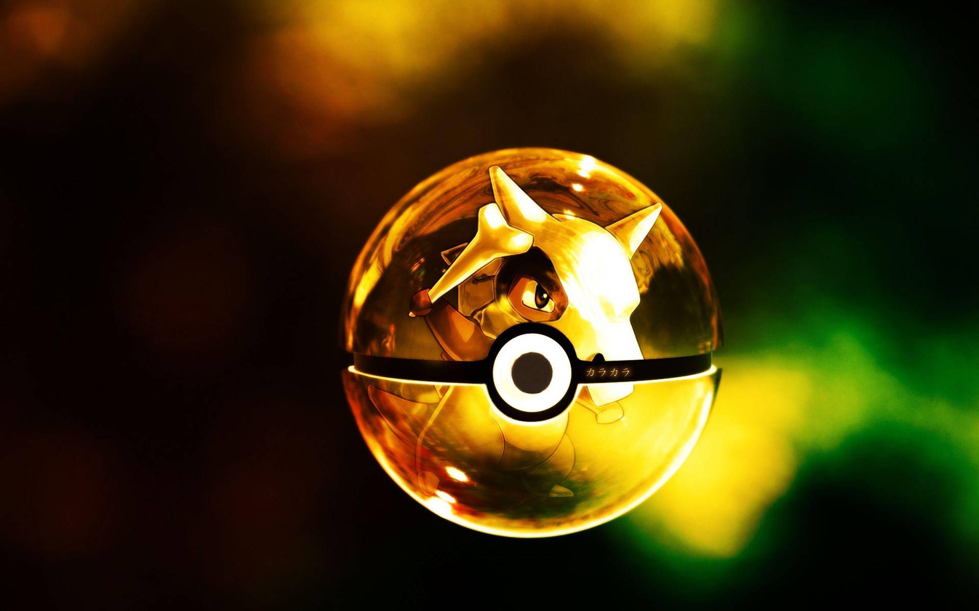 Cubone Inside Pokeball Background