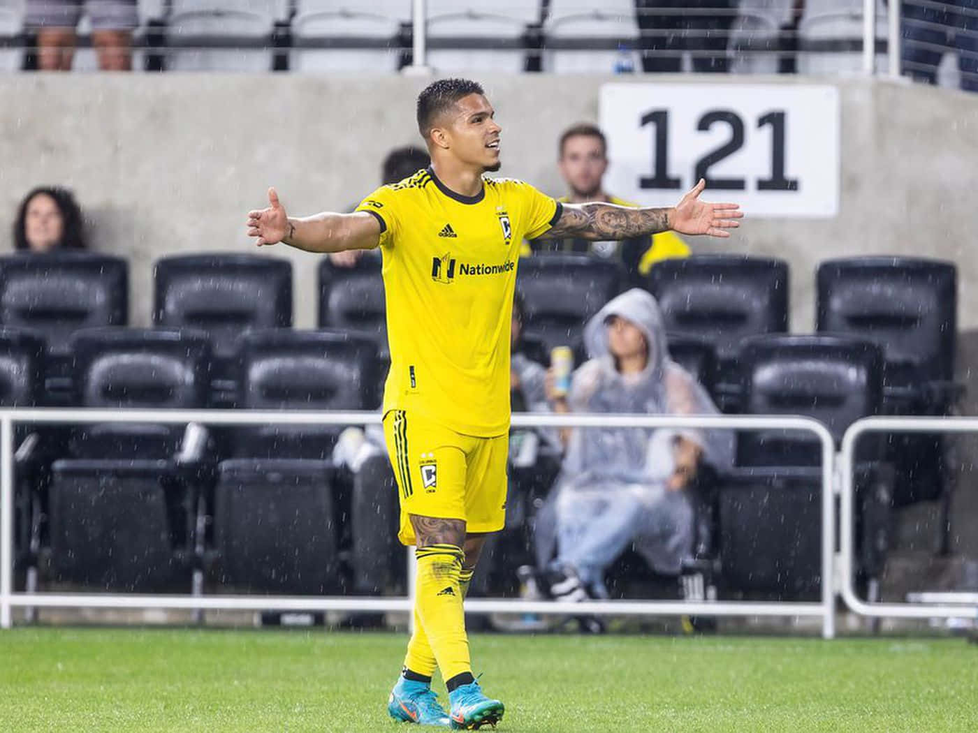 Cucho Hernandez Columbus Crew Striker Background