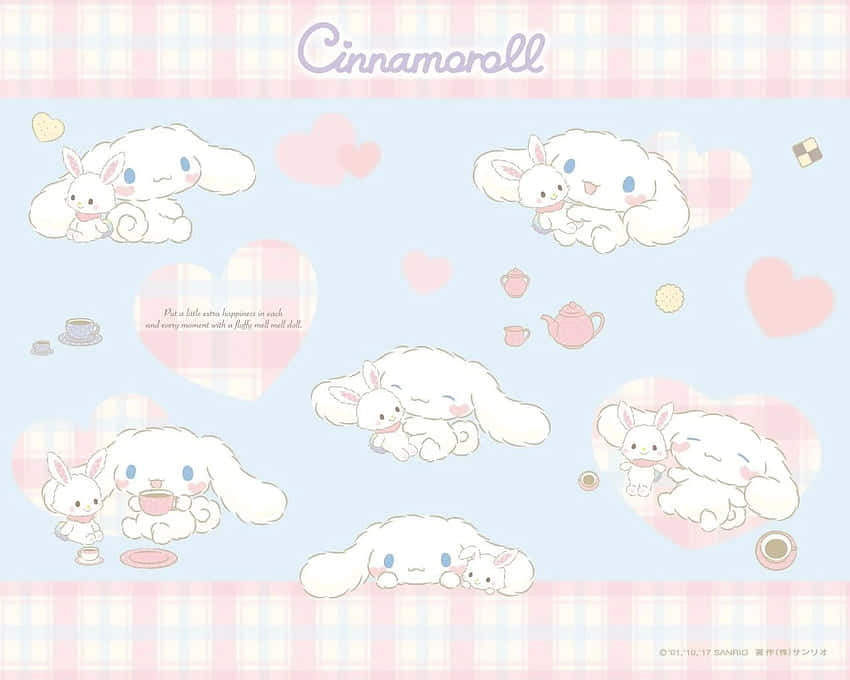 Cuddly And Stylish: This Adorable Cinnamoroll Laptop! Background