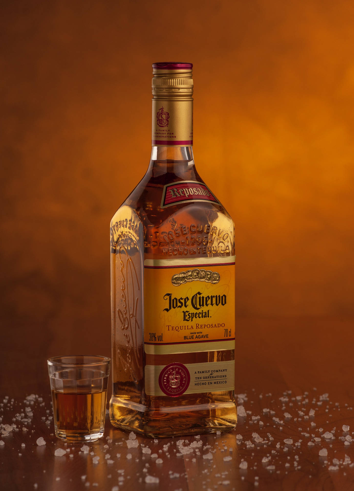 Cuervo Tequila Gold Bottle