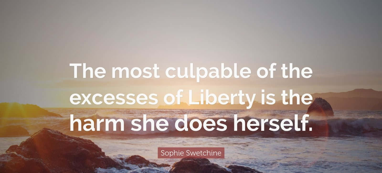 Culpable Excessesof Liberty Quote Background
