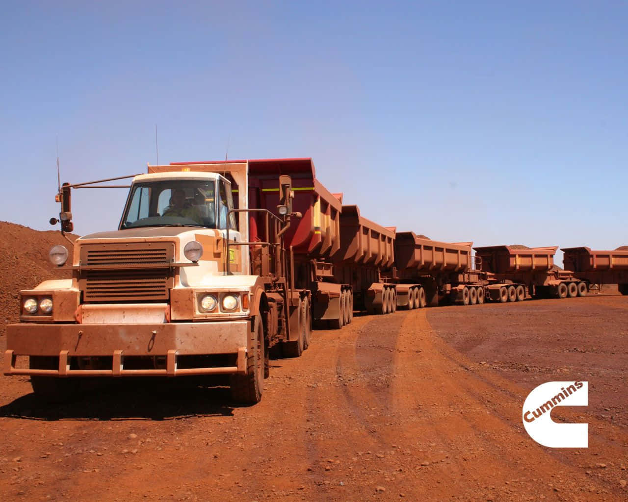 Cummins Off-road Haulage Truck Background