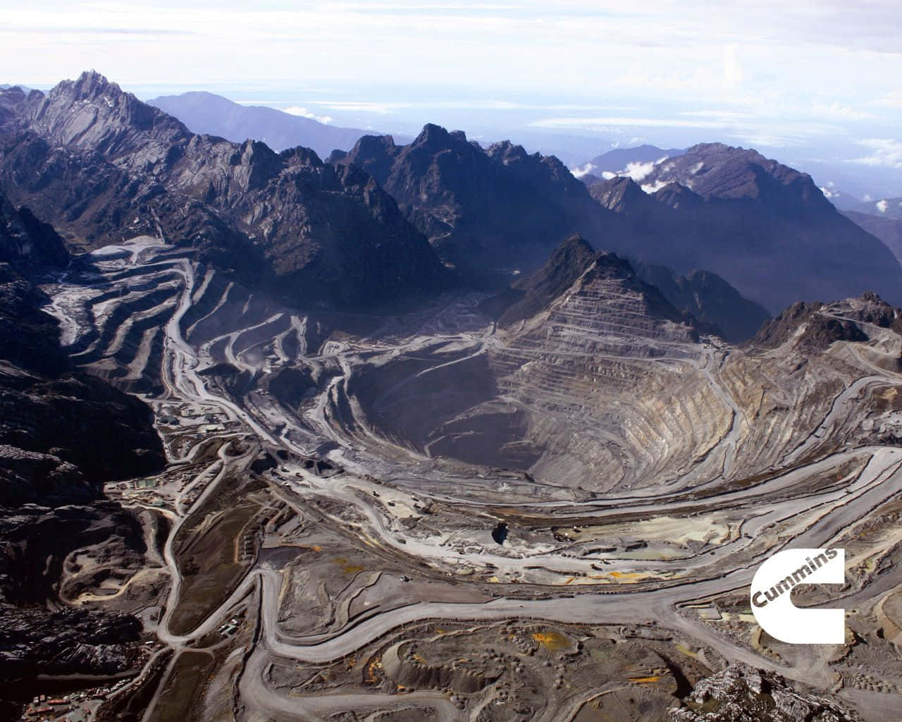 Cummins Vast Mining Quarry Background