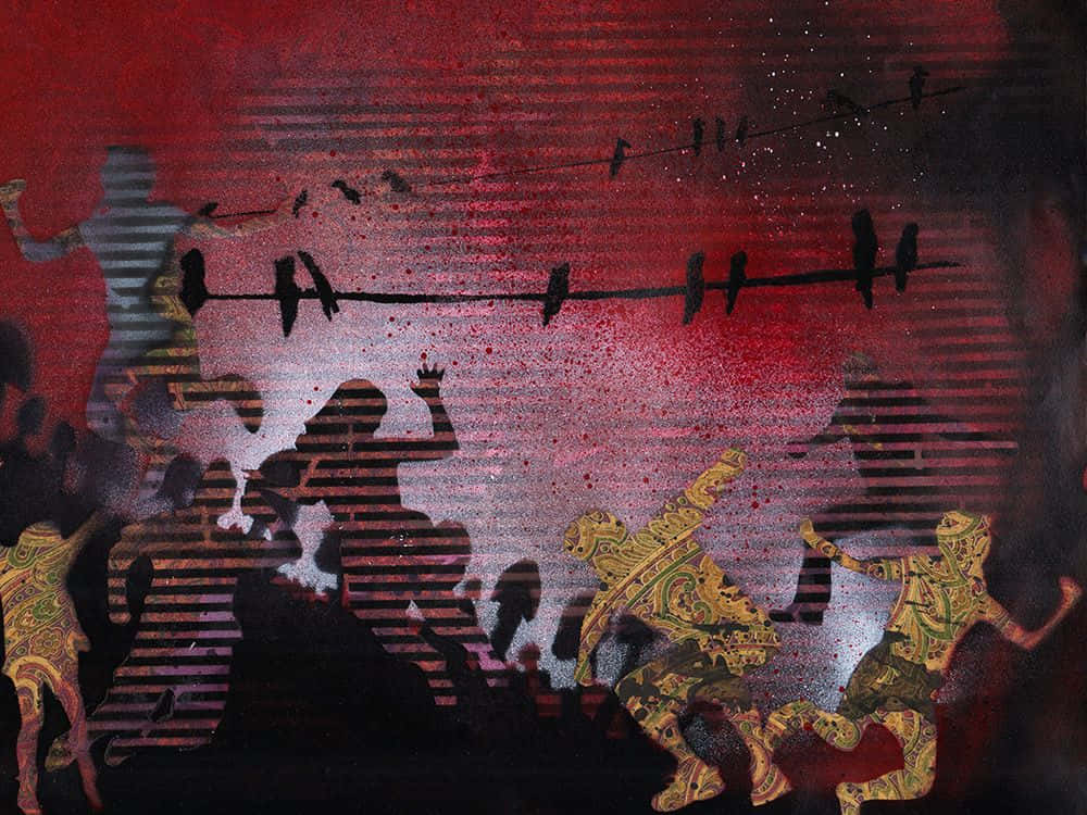 Cumulative Aesthetic Of A Graffiti Background