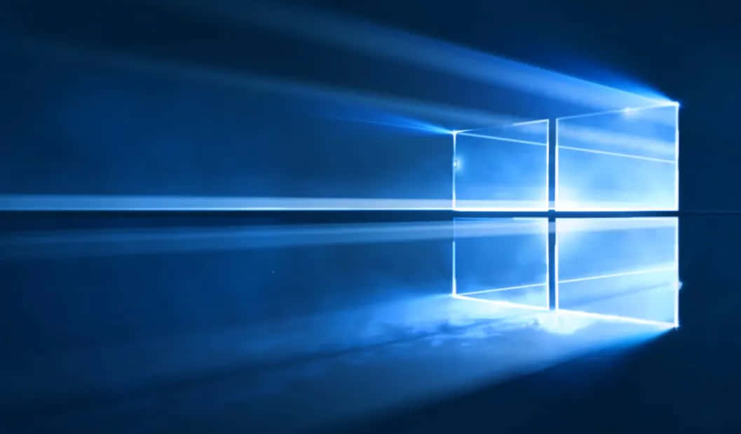 Cumulative Light Emitted From Windows Logo Background