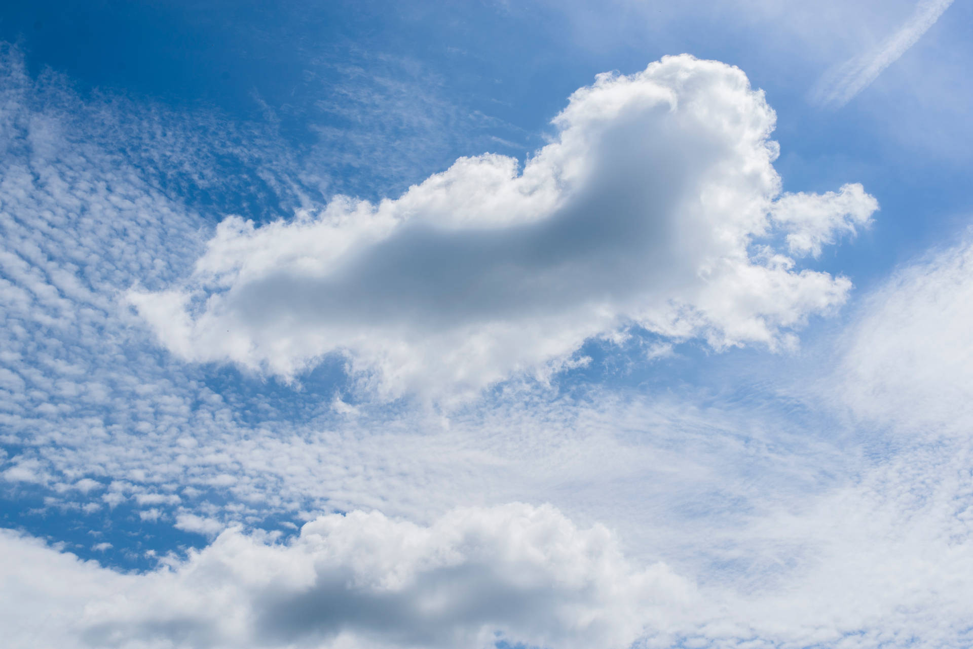 Cumulostratus Blue Aesthetic Cloud Background