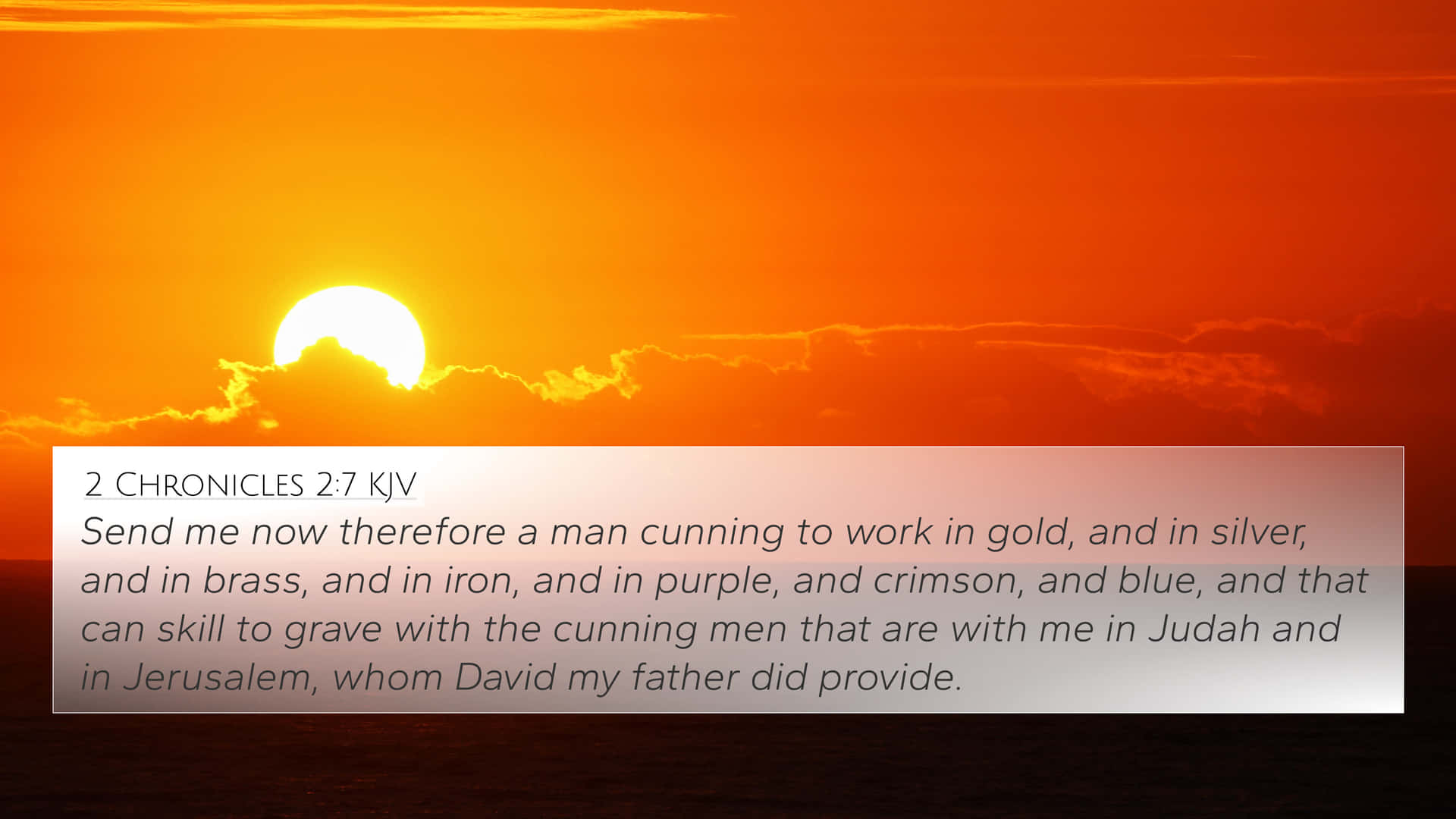 Cunning Men Bible Verse Background