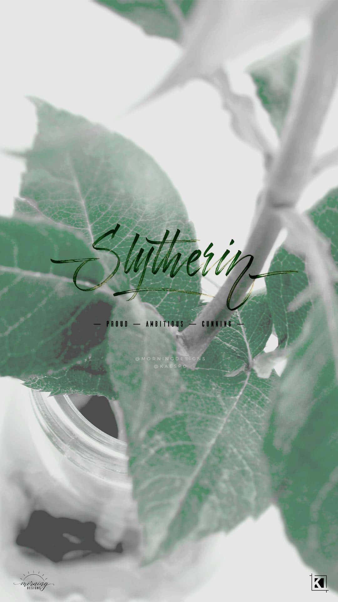 Cunning Slytherin Leaf Background