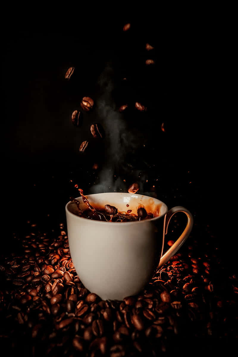 Cup Of Coffee Beans