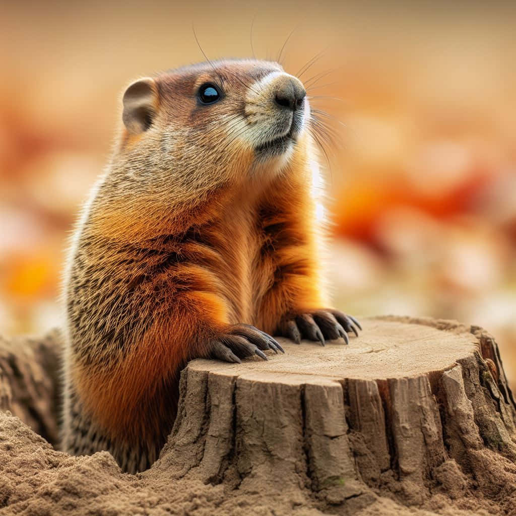 Curious Groundhog Emerging.jpg Background