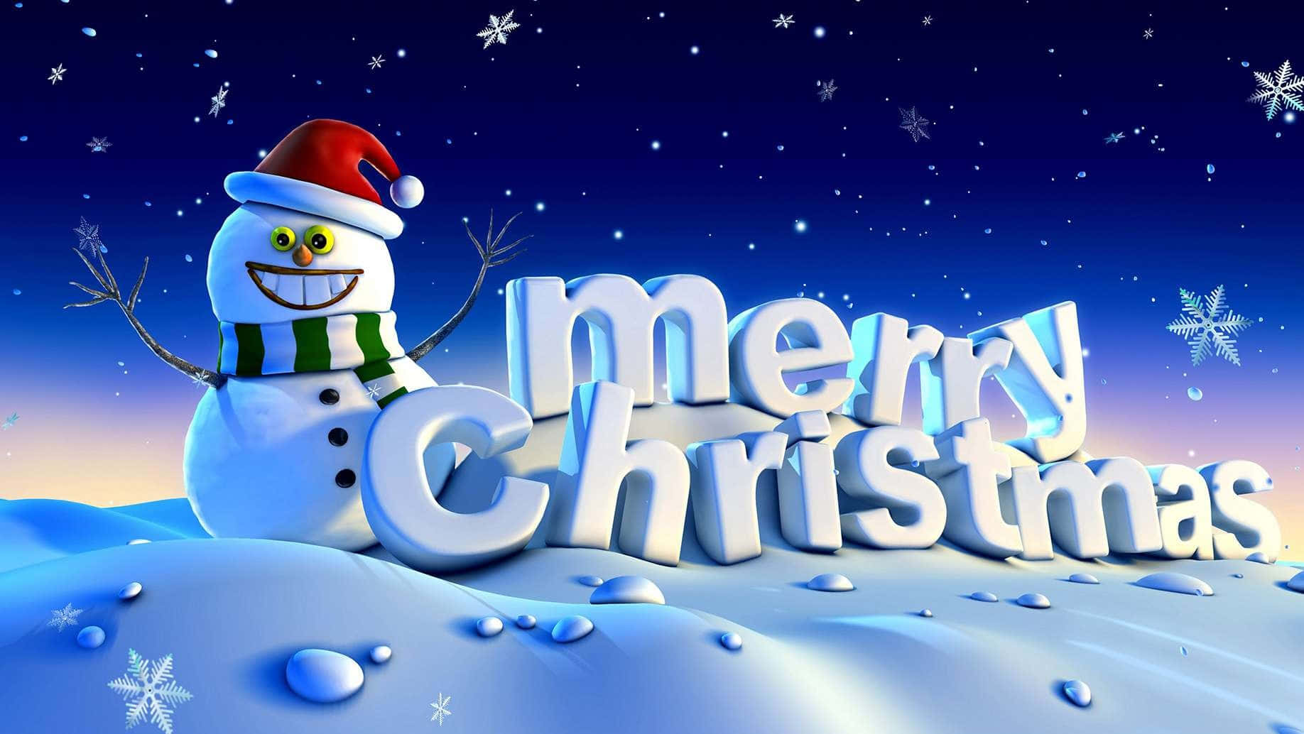 Curl Up And Enjoy The Holiday Season With A Movie On Your Christmas Pc. Background