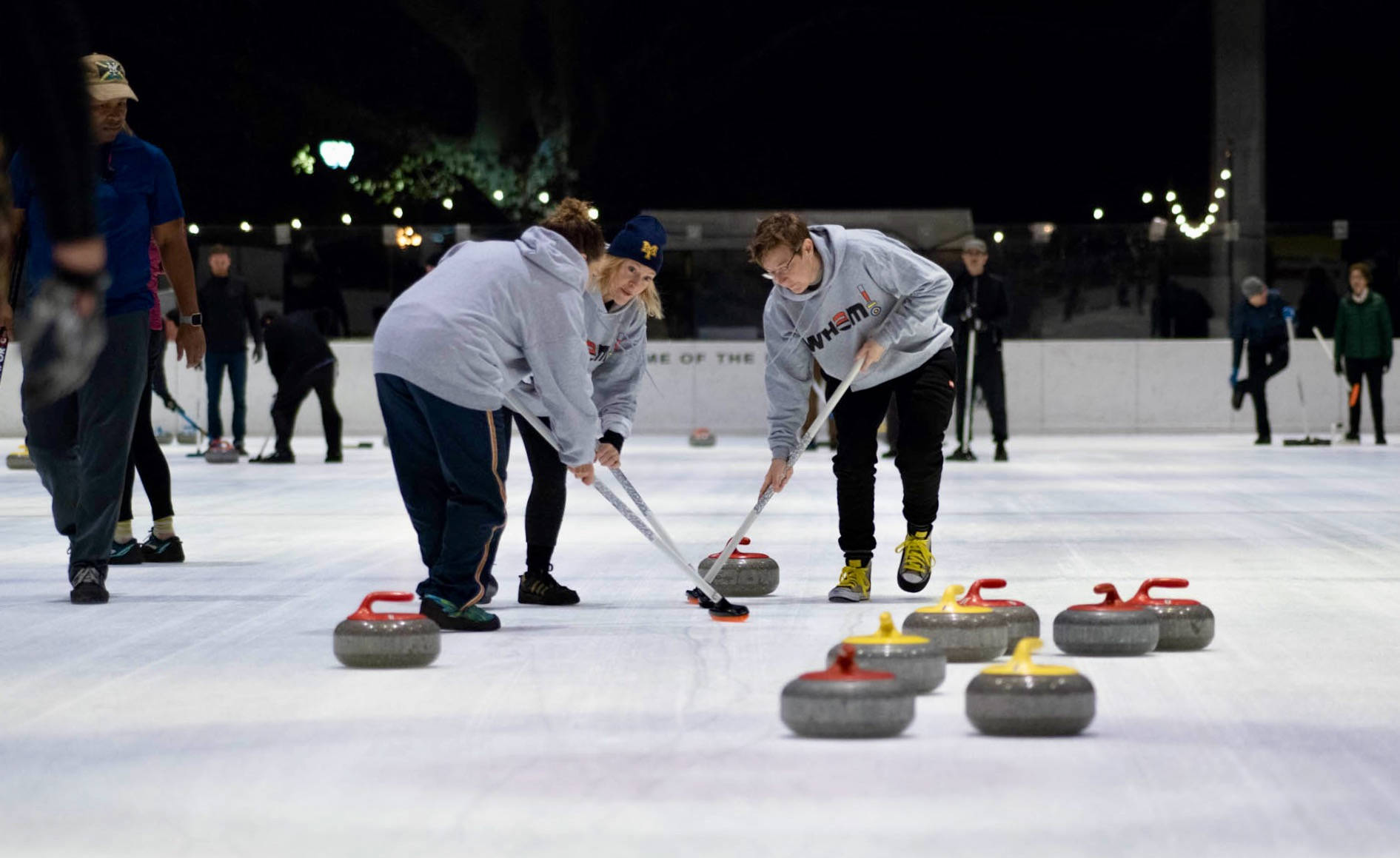 Curling Team Practice Background