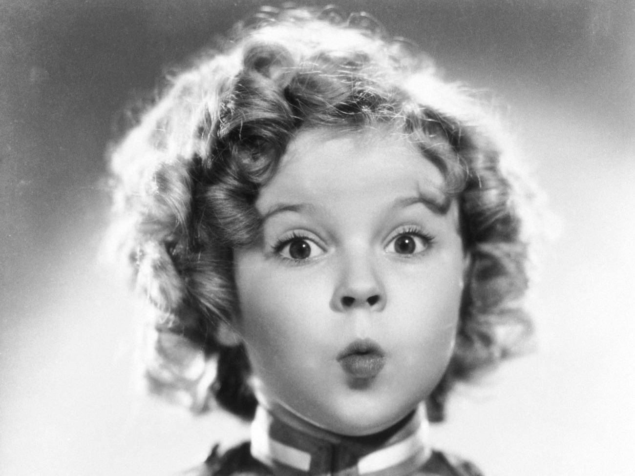 Curly Haired Shirly Temple Background