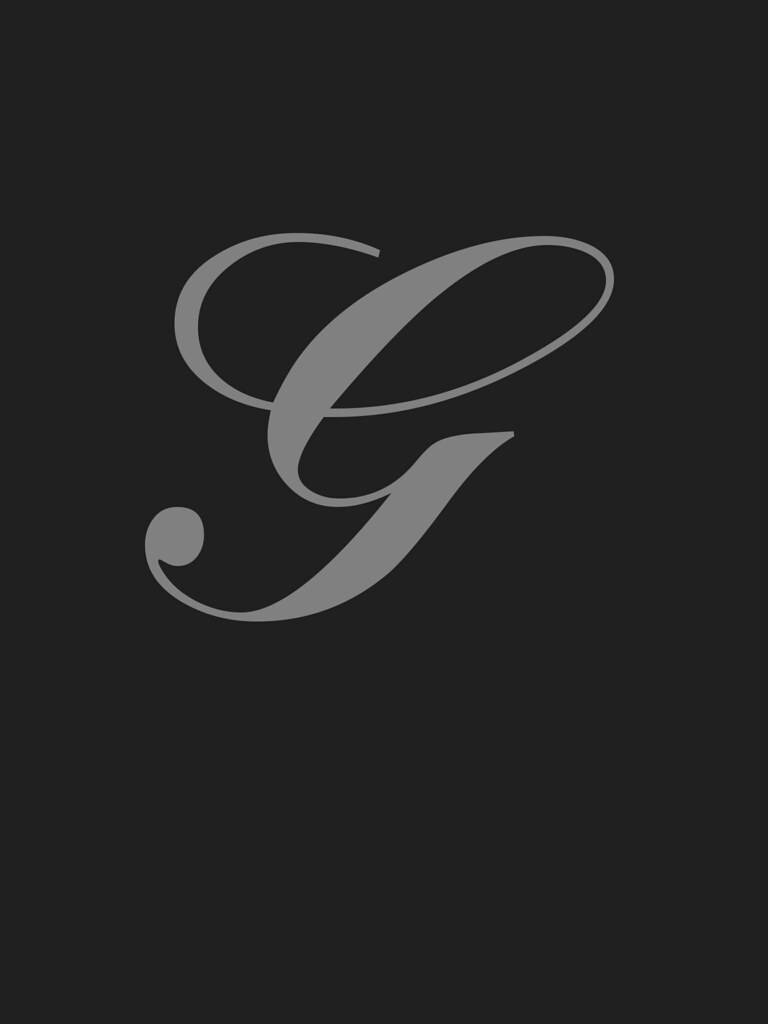 Cursive Gray Letter G Background