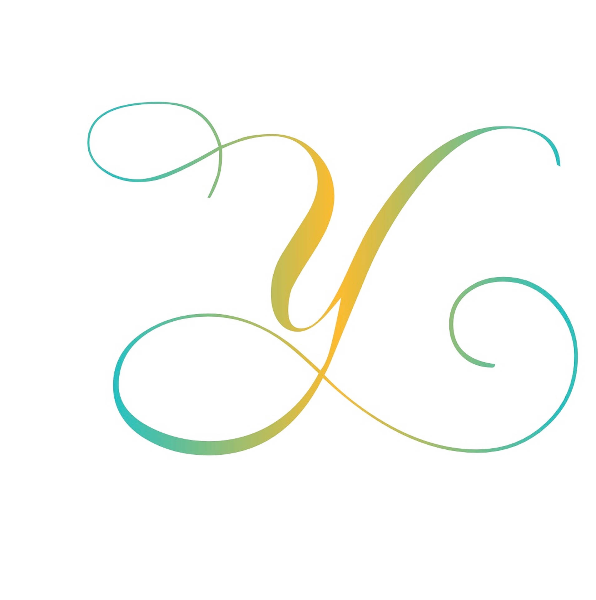 Cursive Letter Y Background