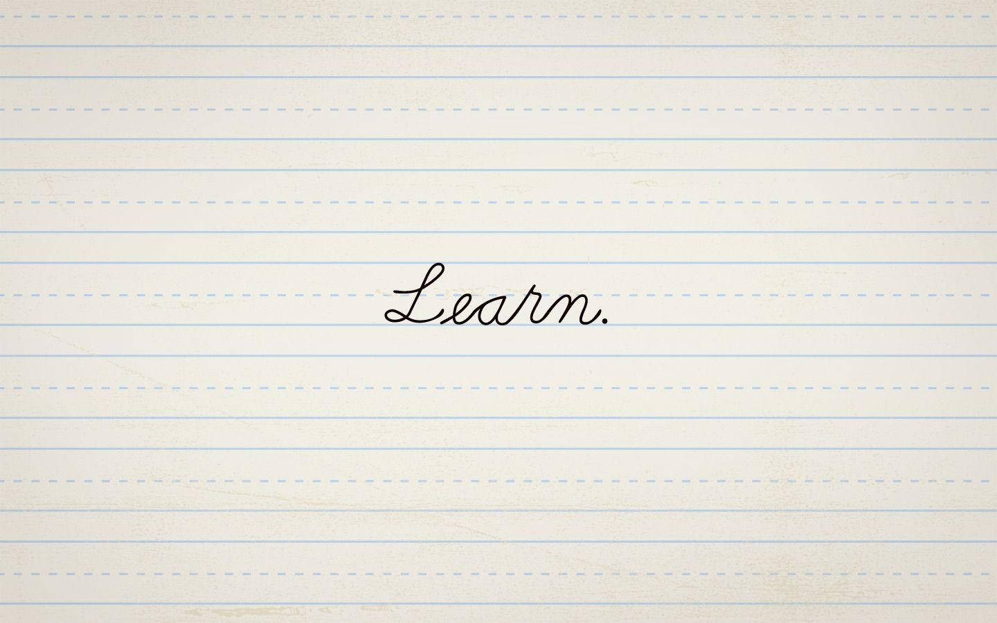 Cursive Text Learning Background