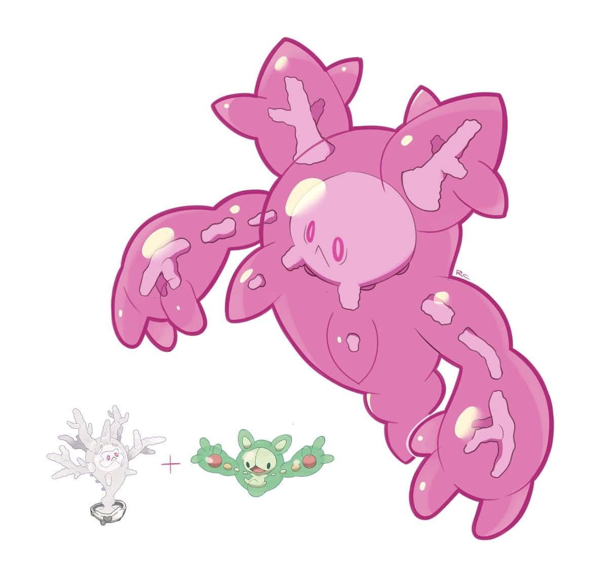 Cursola In Reuniclus Form Background
