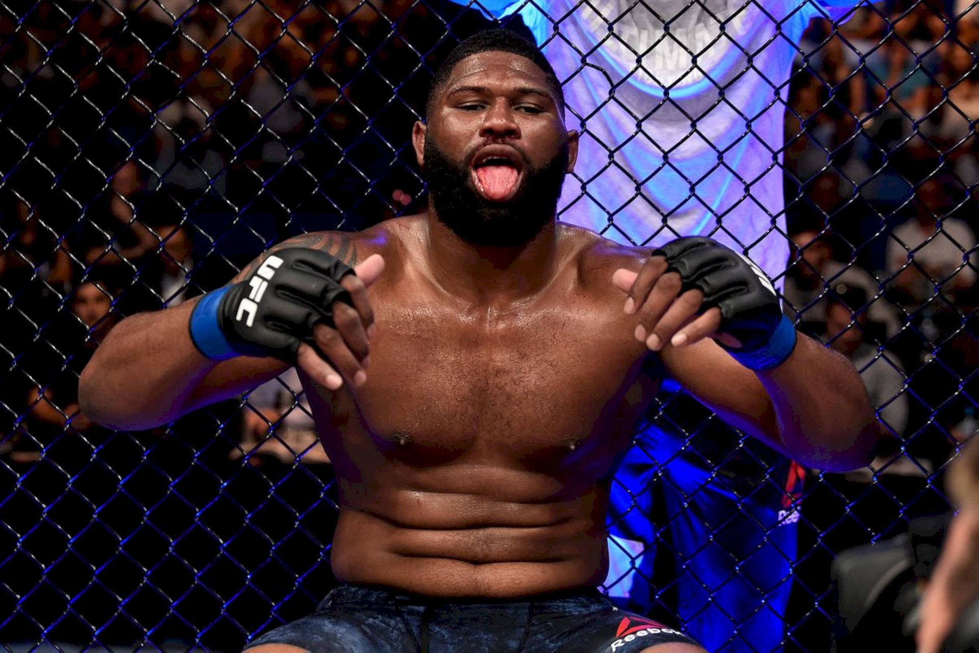 Curtis Blaydes Tongue Out Background