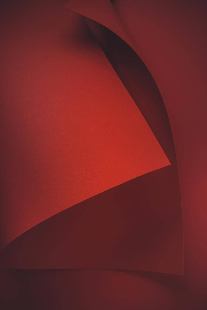 Curved Pure Red Paper Background