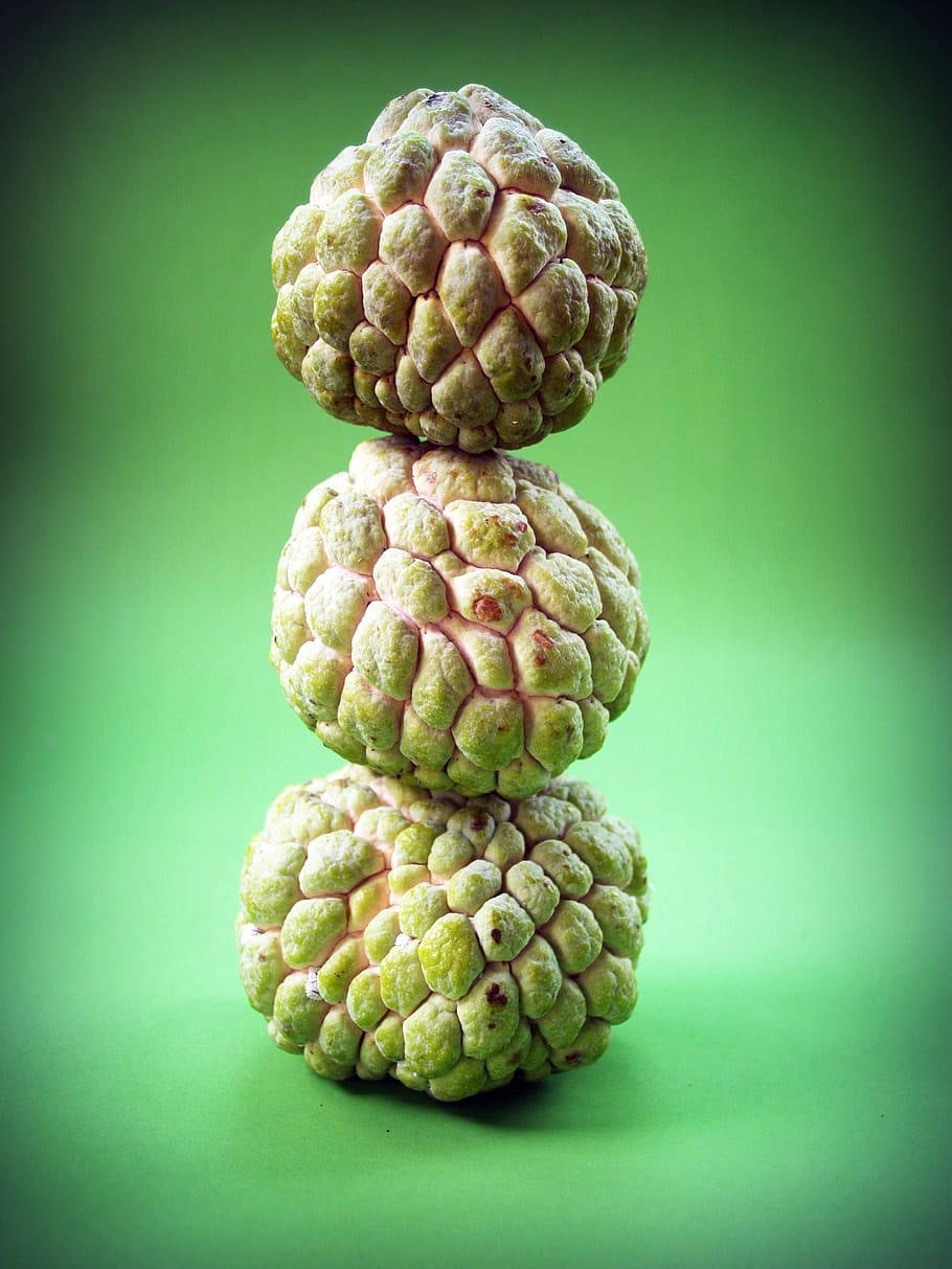 Custard Apples Piled Up Together Background