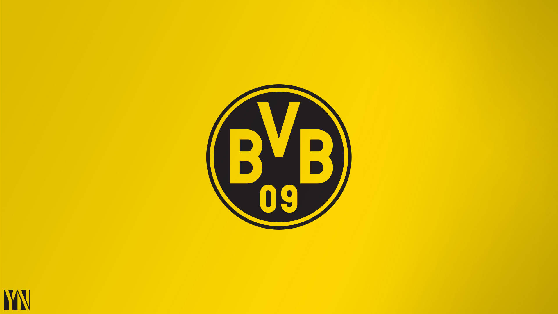 Custard Yellow Borussia Dortmund Logo Background