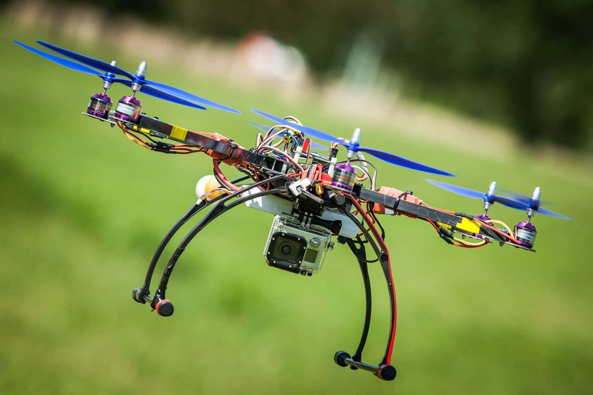 Custom Built Quadcopterin Flight.jpg