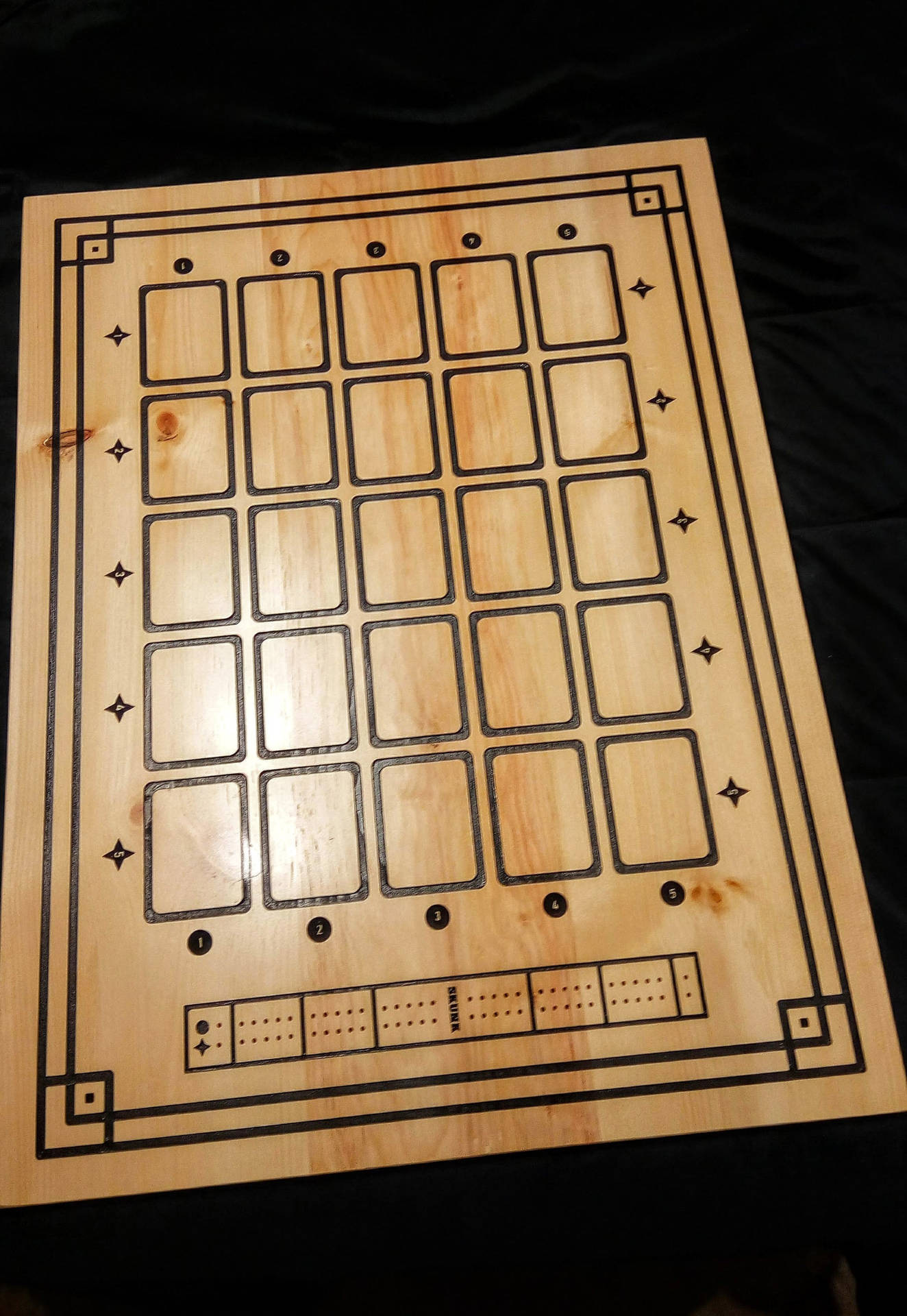 Custom Cross Cribbage Board Background