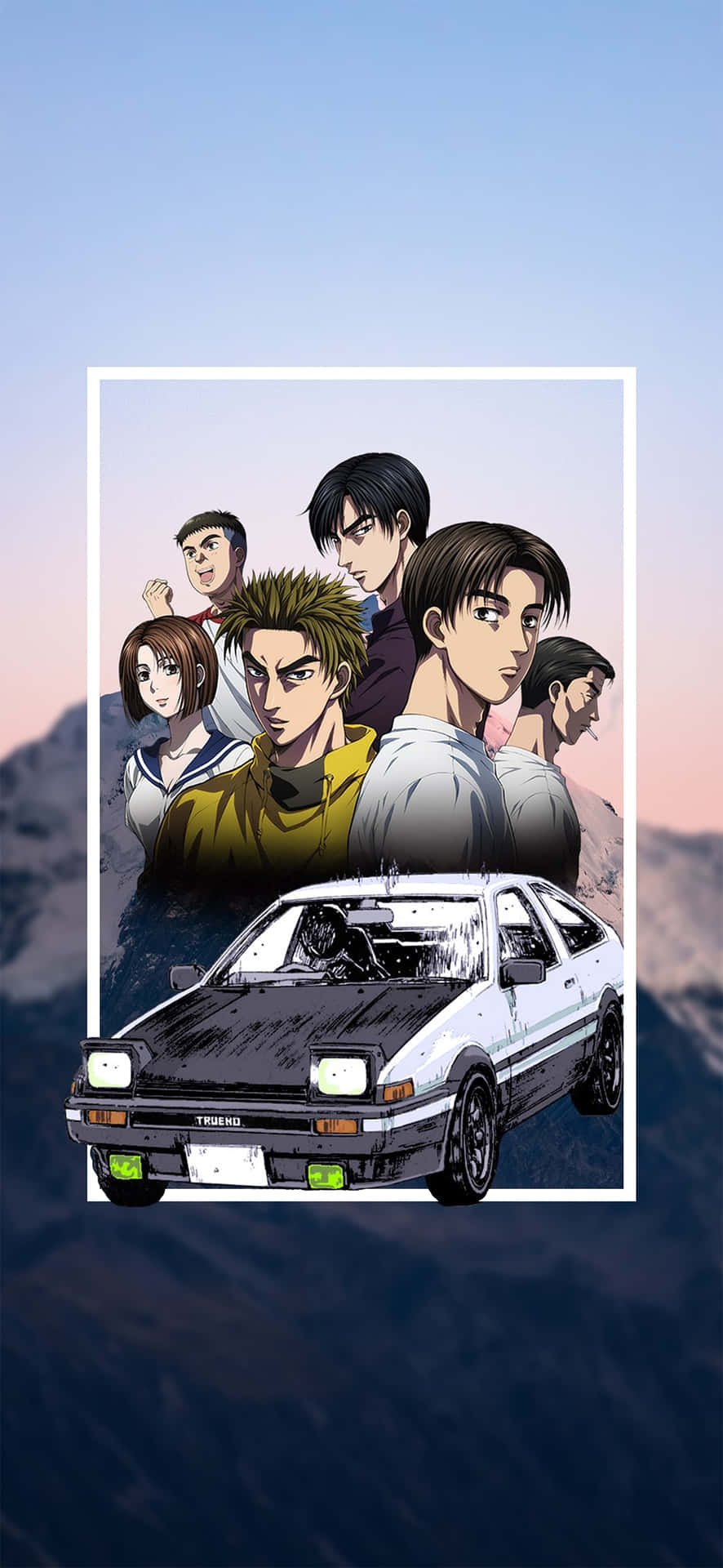 Custom Initial D Phone Background