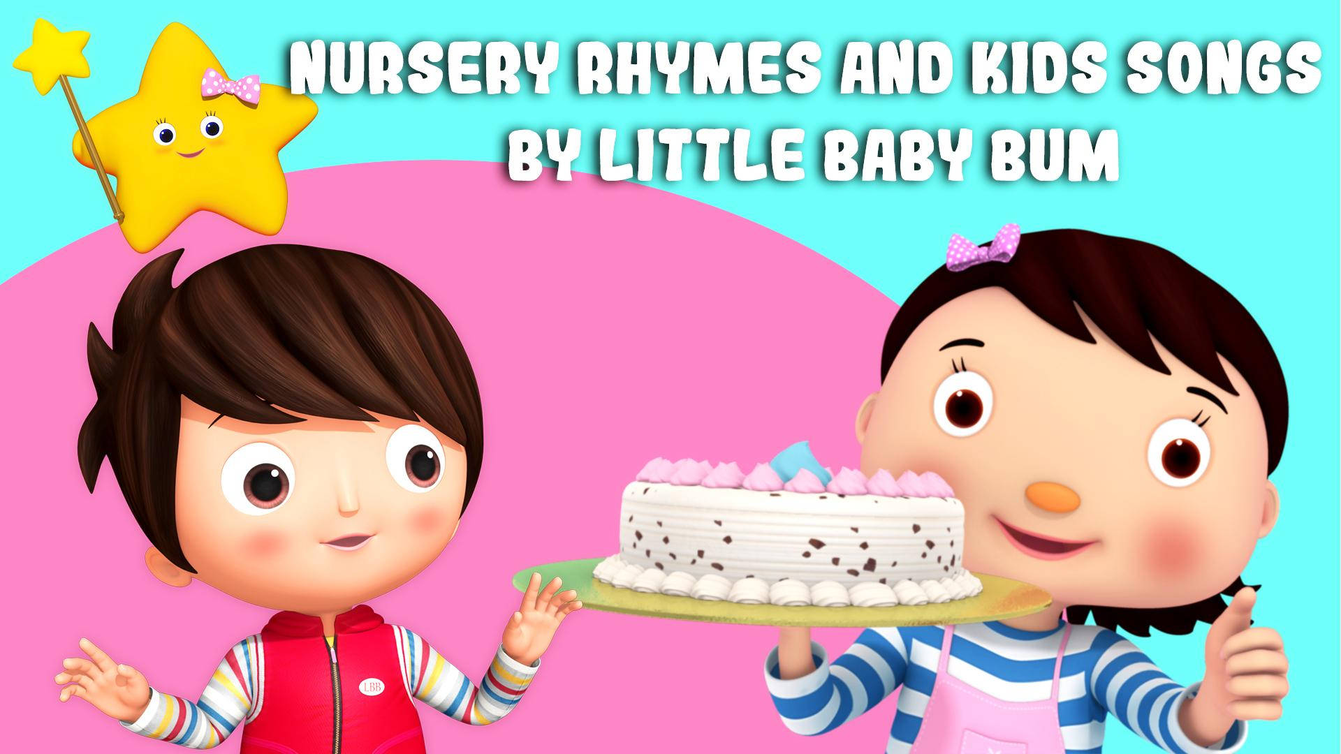 Custom-made Little Baby Bum Themed Cake Background