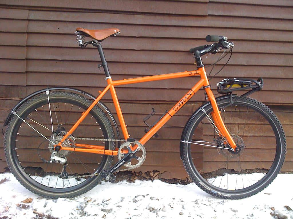 Custom Orange Surly Bike Background