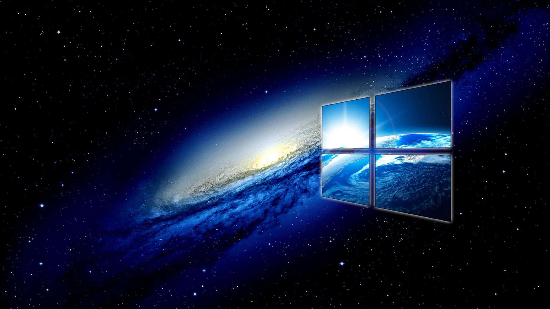 Custom Windows Desktop Created With Stylish Visual Effects Background