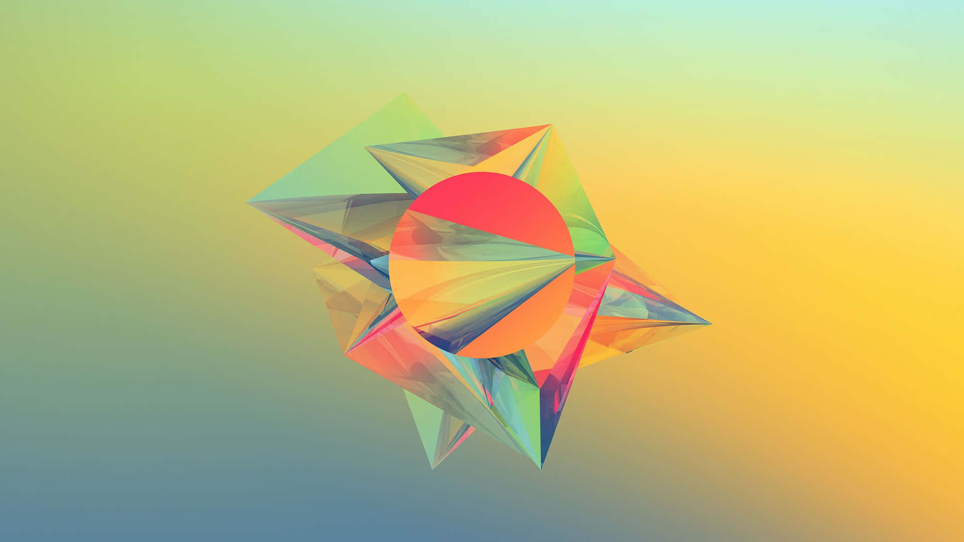 Customize Your Desktop With A Geometric Theme. Background