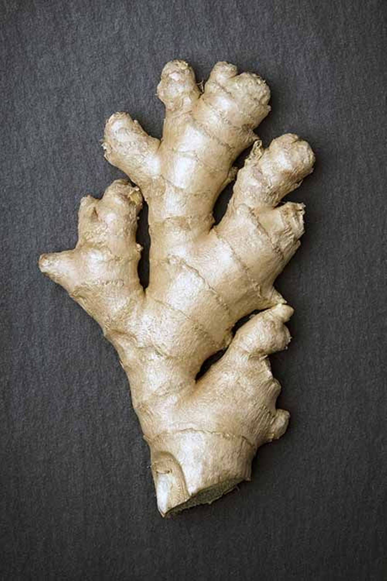 Cut Ginger Root Vegetable Flat Lay Background