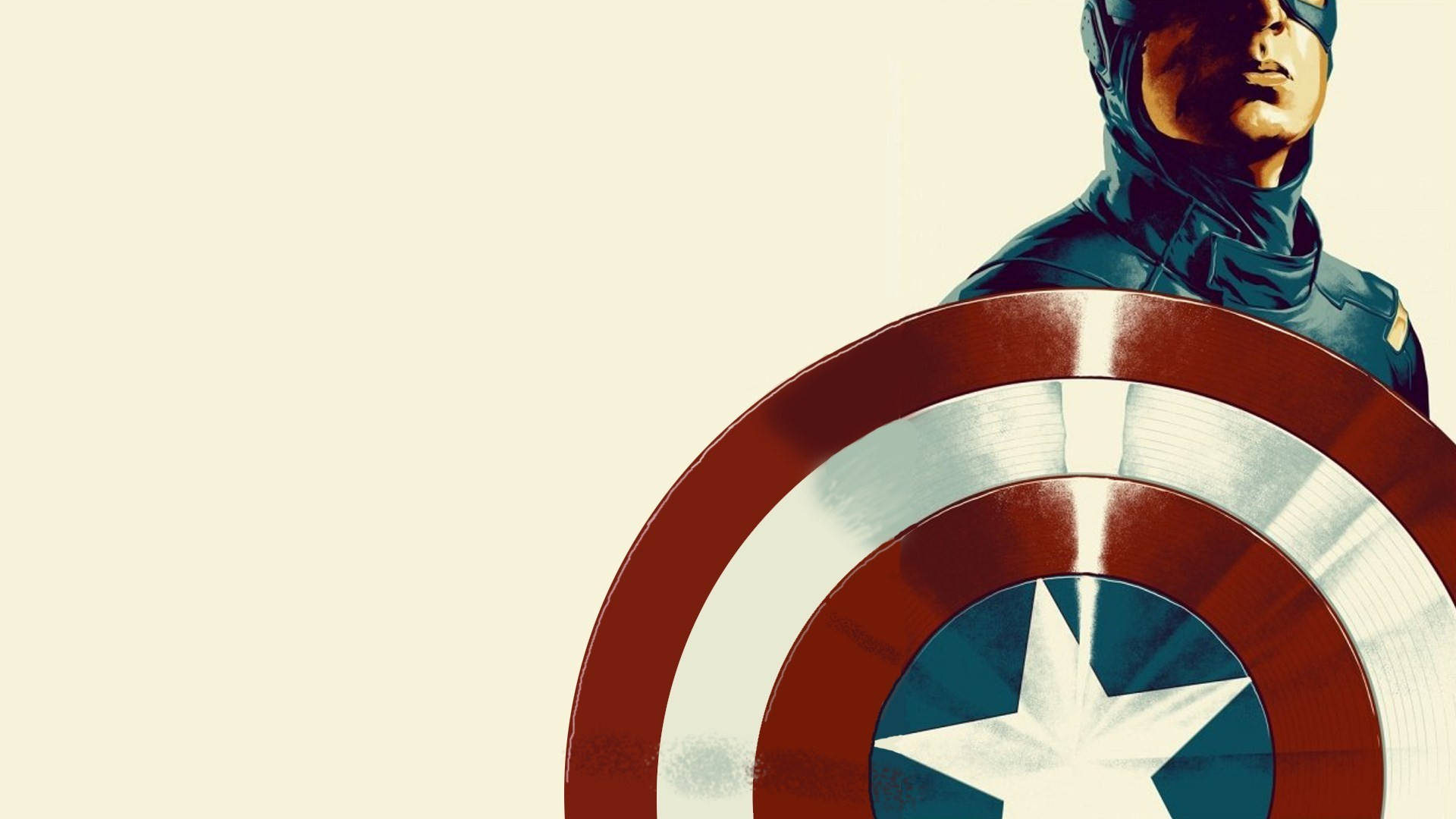 Cut Off Captain America Shield Background