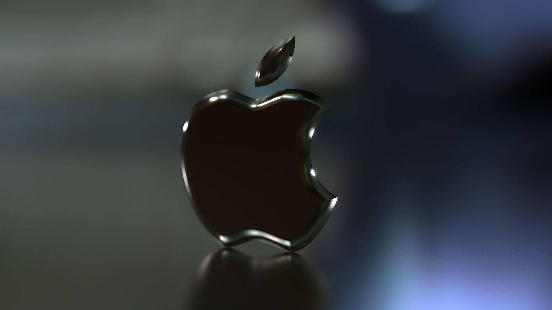 Cut Out Of Apple Logo 4k Background