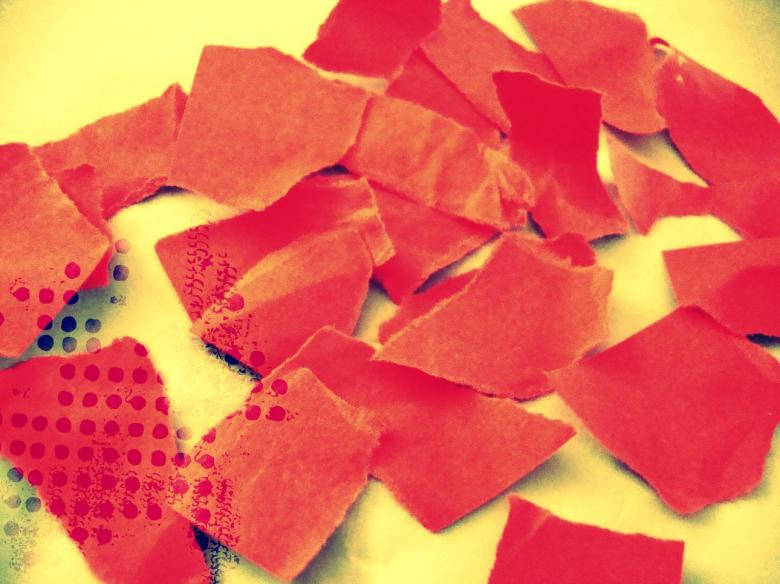 Cut Red Paper Texture