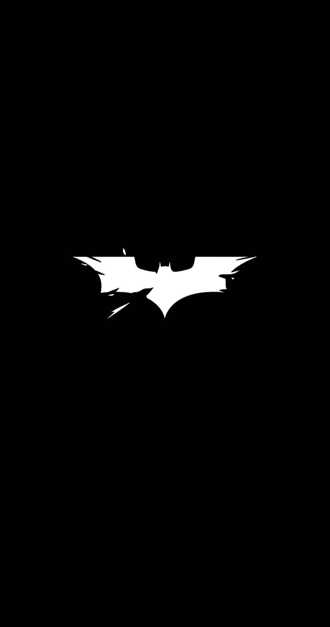 Cut Up Batman Logo Iphone Background