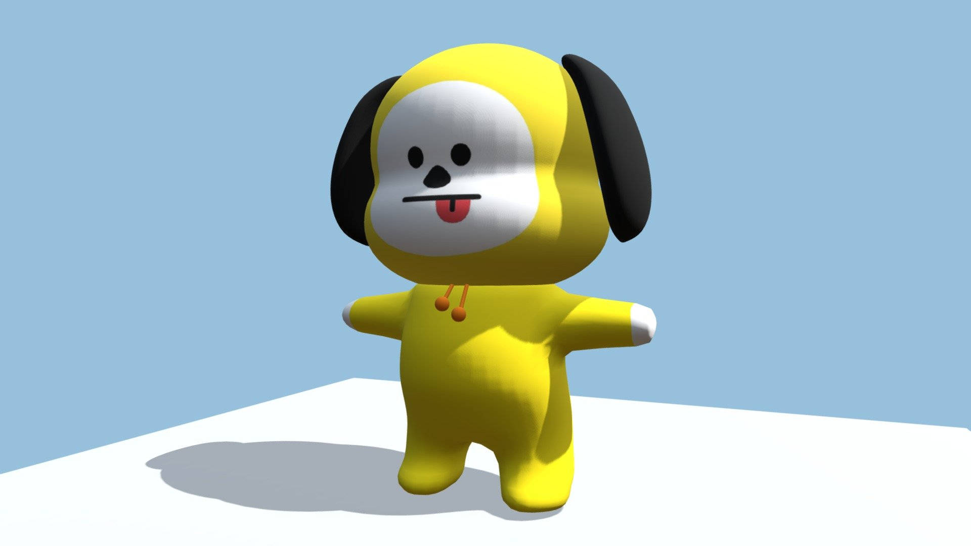 Cute 3d Chimmy Bt21 Background