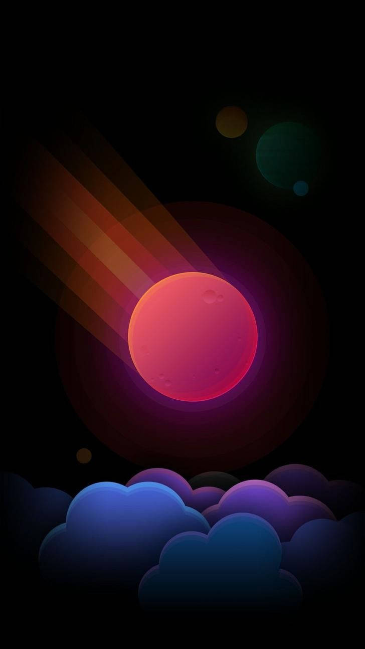 Cute 3d Phone Planet Background