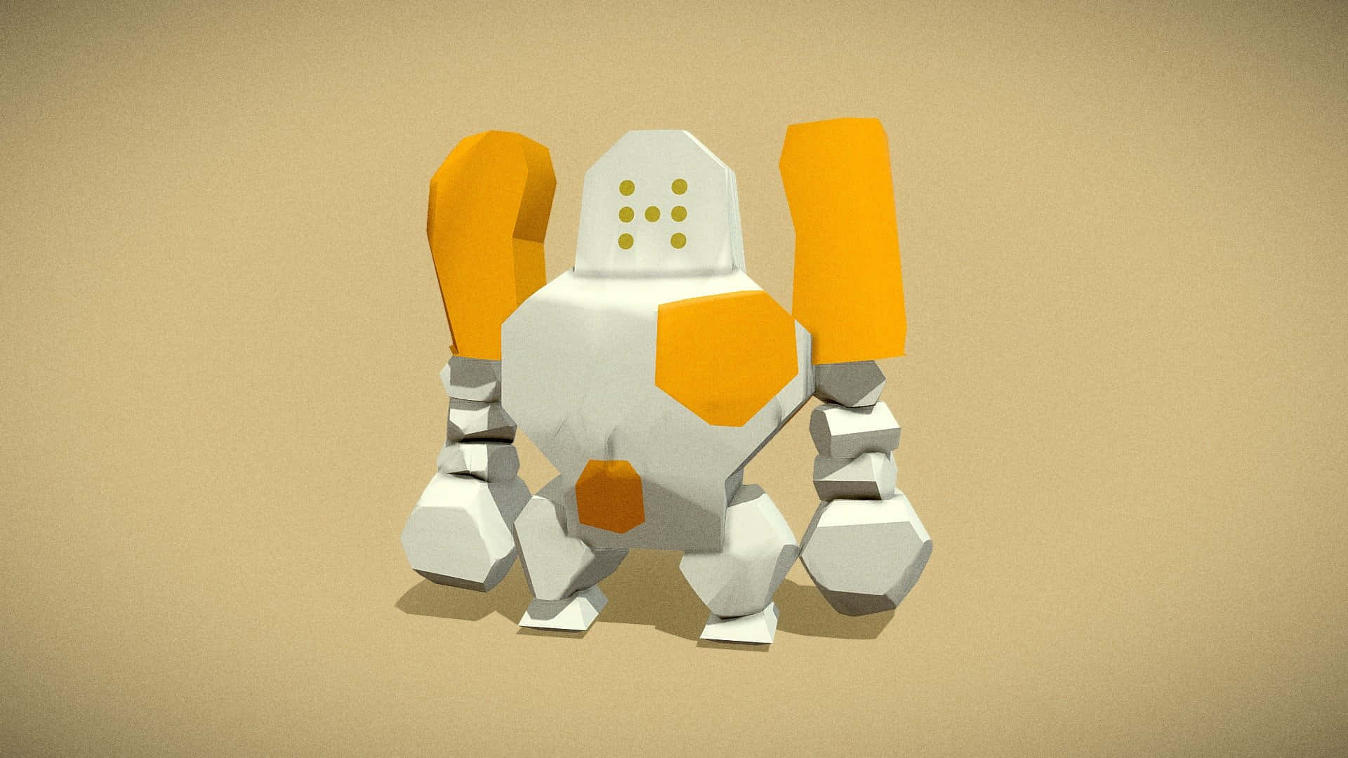 Cute 3d Regirock Background