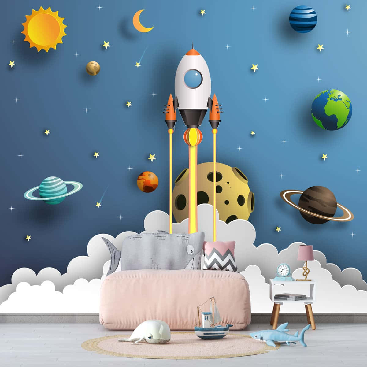 Cute 3d Space Background