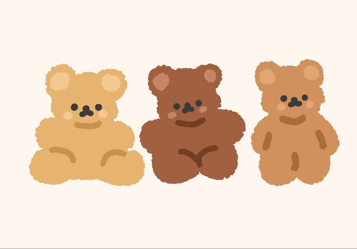 Cute Aesthetic Brown Teddy Bears For Computer Background