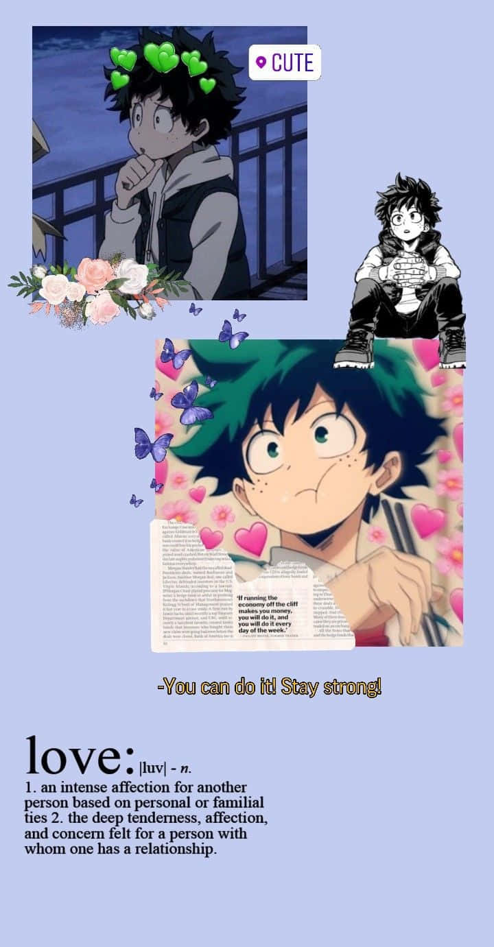 Cute Aesthetic Deku Love Definition Background