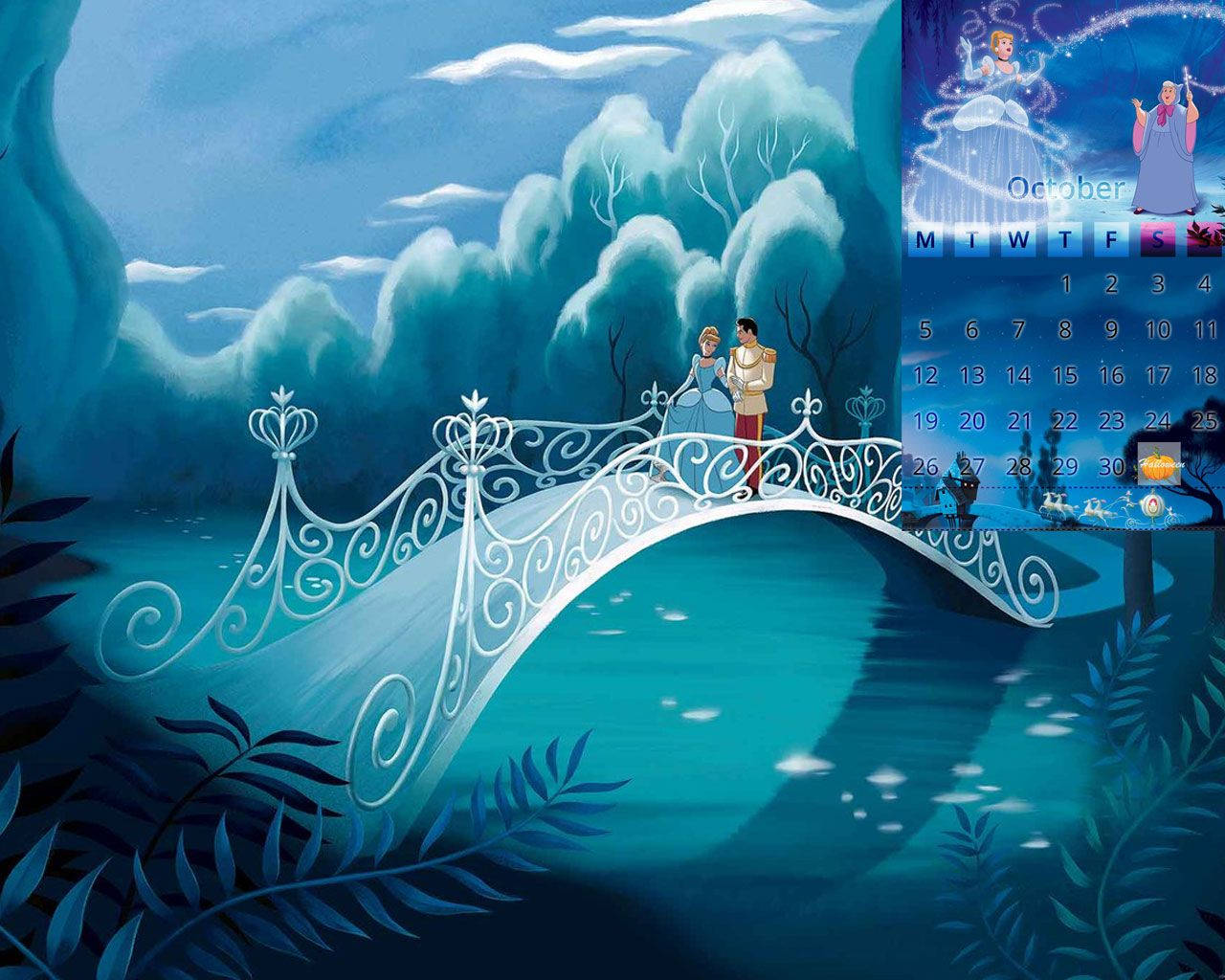 Cute Aesthetic Disney Princess Cinderella Bridge Background