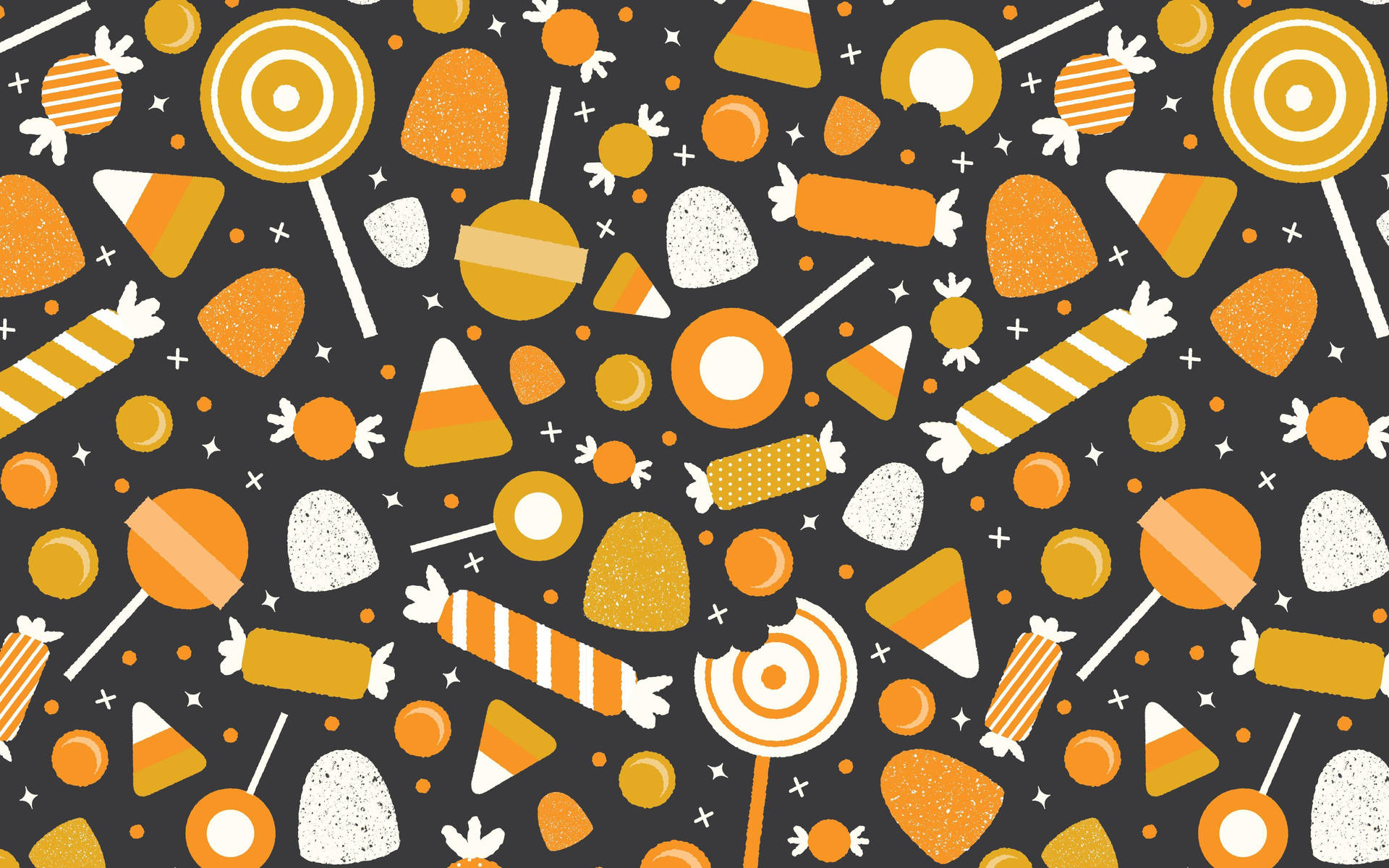 Cute Aesthetic Halloween Candies Background