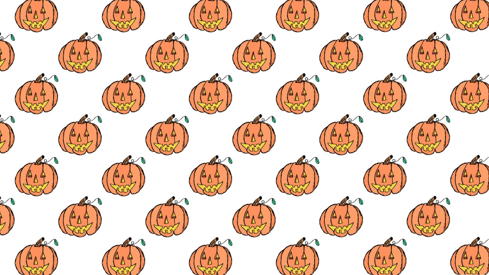Cute Aesthetic Halloween Classic Pumpkins Background